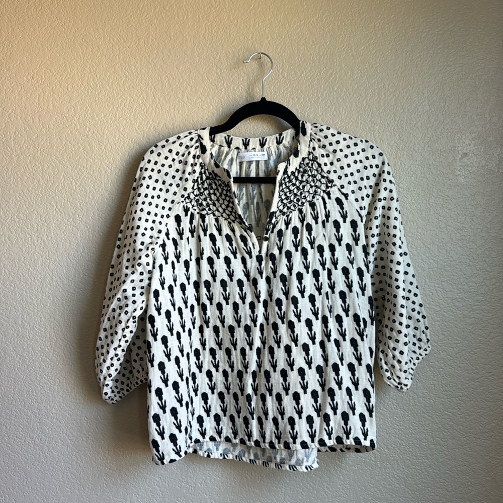 Zara peasant top